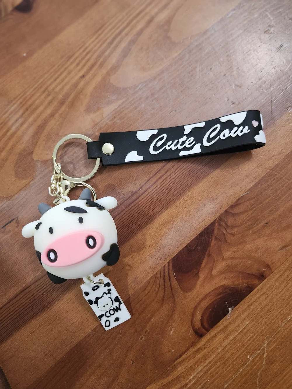 Cute Cow Black & White Cow Print Bag Charms